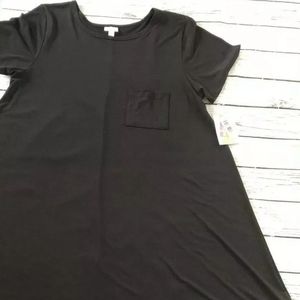 LulaRoe Solid Black Carly with Pocket 3XL